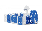 Прокат манежа UNIX Kids SUPREME Music 200x200 Blue