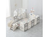 Прокат манежа UNIX Kids Supreme Space 200x200 Grey с качелями