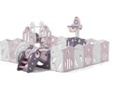 Прокат манежа UNIX Kids Supreme Space 200x200 Rose с качелями