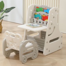 Прокат стола-трансформера детского 3 в 1 UNIX Kids Grey со стульчиком
